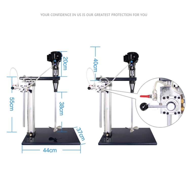 Automatic Industrial Portable Liquid Pneumatic Paint Air Mixer Agitator Air Pneumatic Mixer 20L Pneumatic Paint Air Mixer